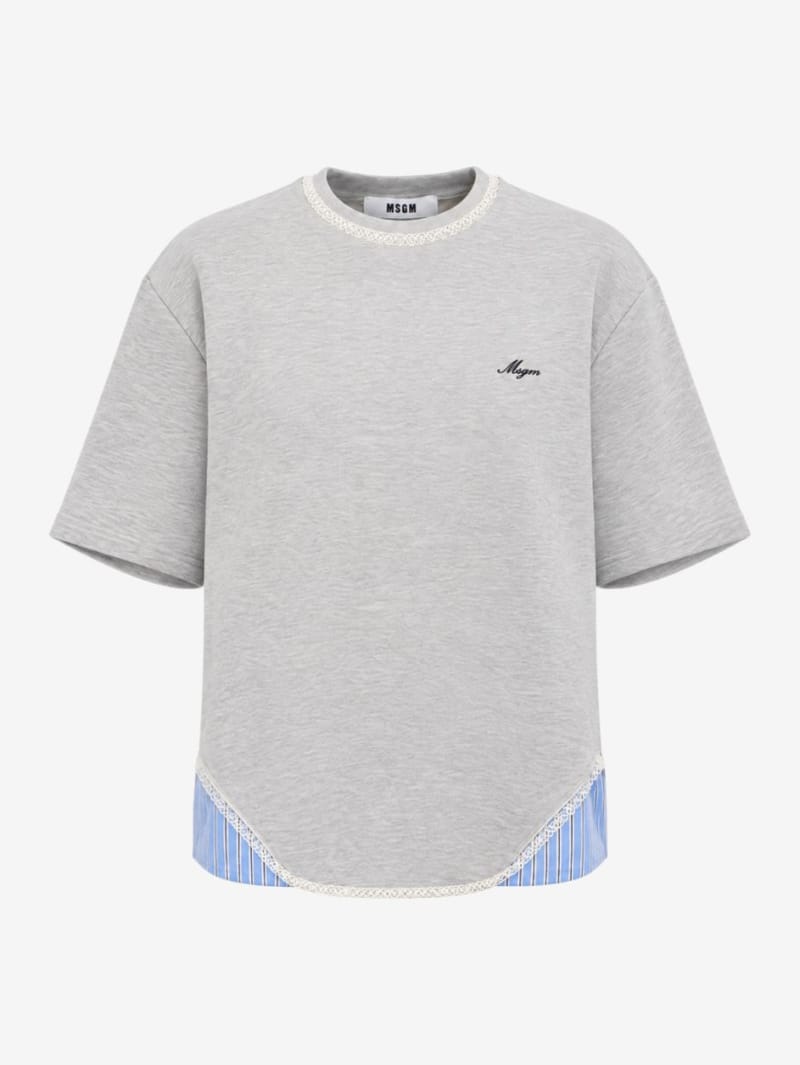 MSGM: T-shirt with logo