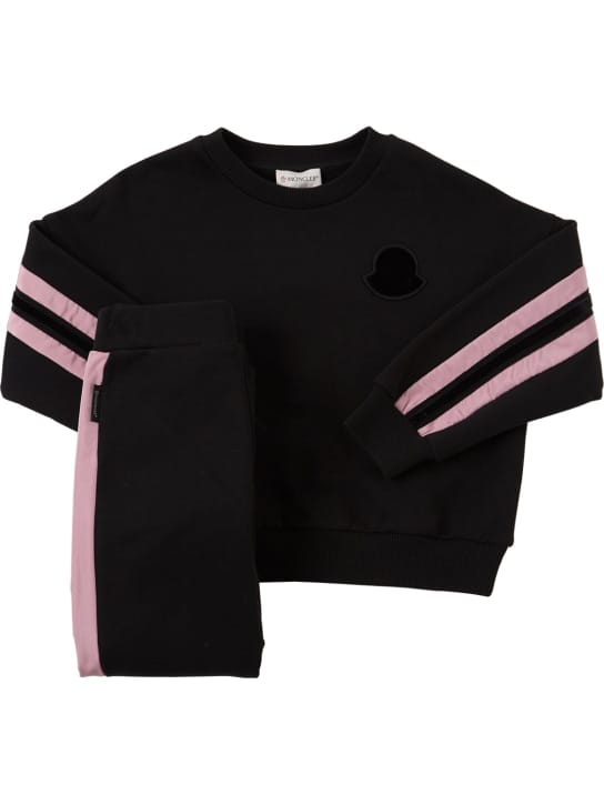 Moncler: COTTON SWEATSHIRT & SWEATPANTS