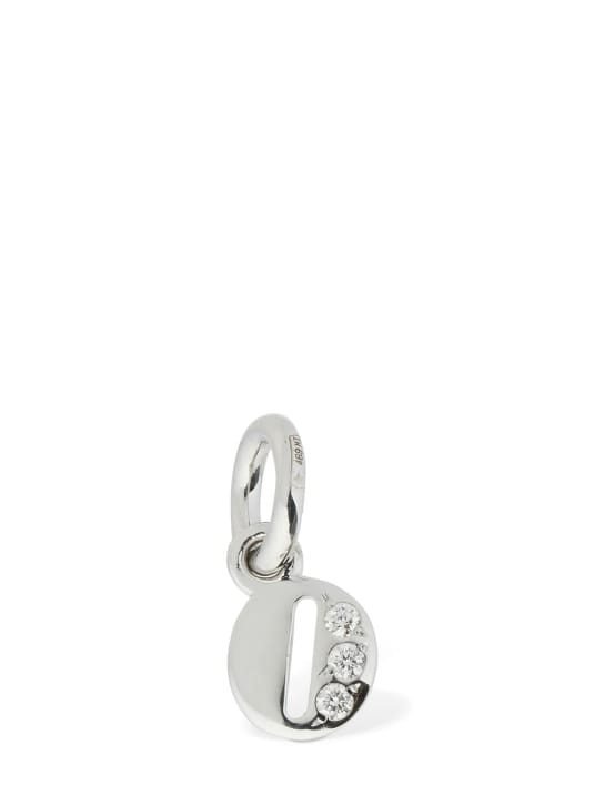 DoDo: 18KT White gold O charm w/ diamonds