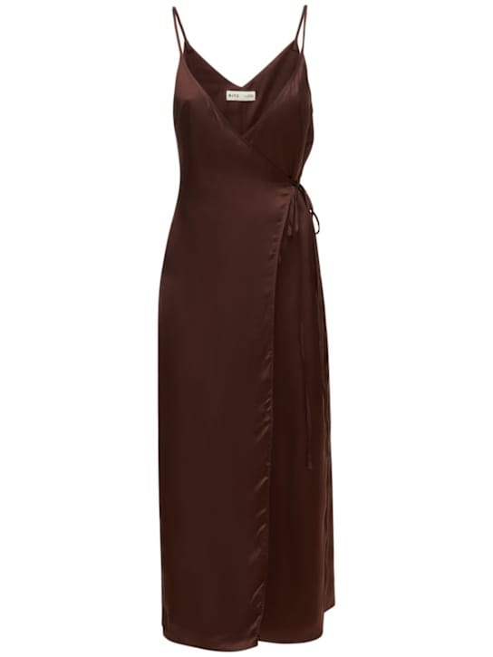 Bite Studios: Cupro wrap midi dress