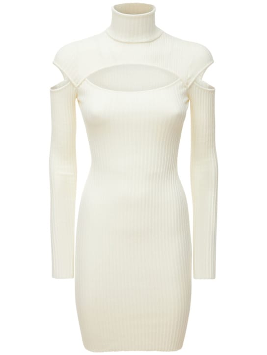 Andreadamo: LVR EXCLUSIVE RIB KNIT MINI DRESS