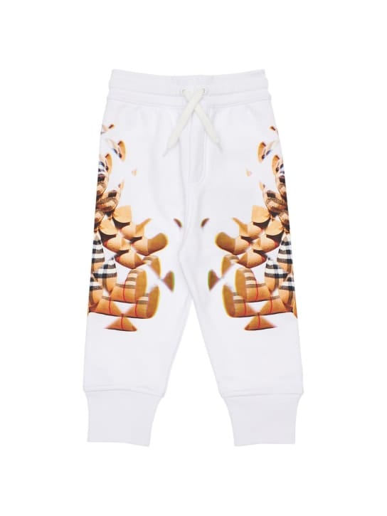 Burberry: Printed cotton sweatpants