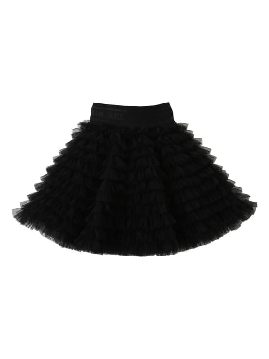 Balmain: Ruffled tulle skirt