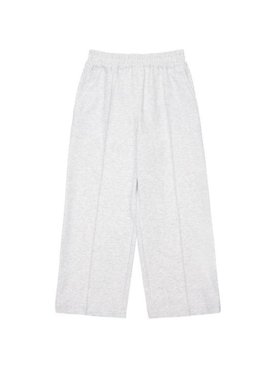 Brunello Cucinelli: Wide leg cotton blend sweatpants