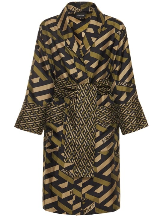 Versace: Monogram睡袍