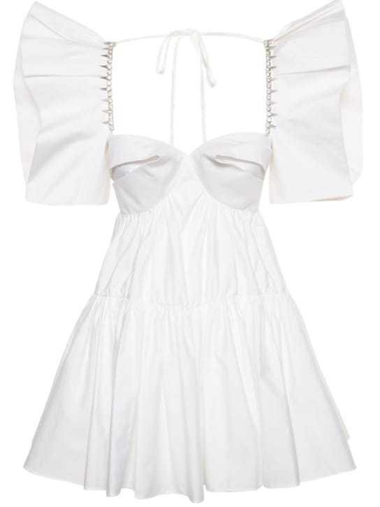 Area: Robe en coton avec manches bouffantes