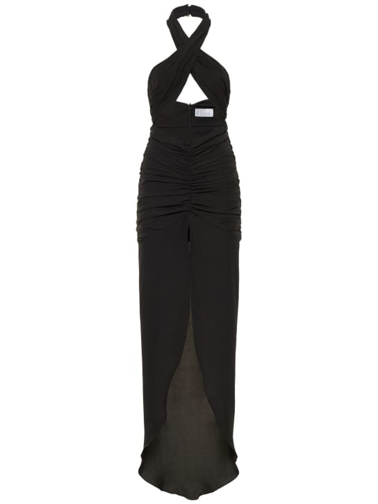 Giuseppe Di Morabito: Halterneck maxi dress with ruching