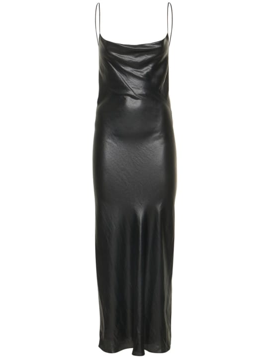 Stella McCartney: Vestido largo de raso con espalda abierta