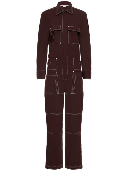 Stella McCartney: 棉质斜纹连身裤