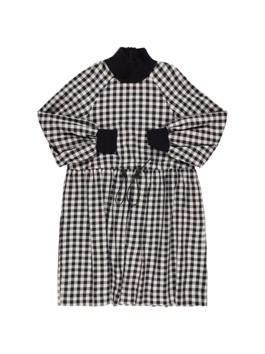 Unlabel: Check printed cotton midi dress