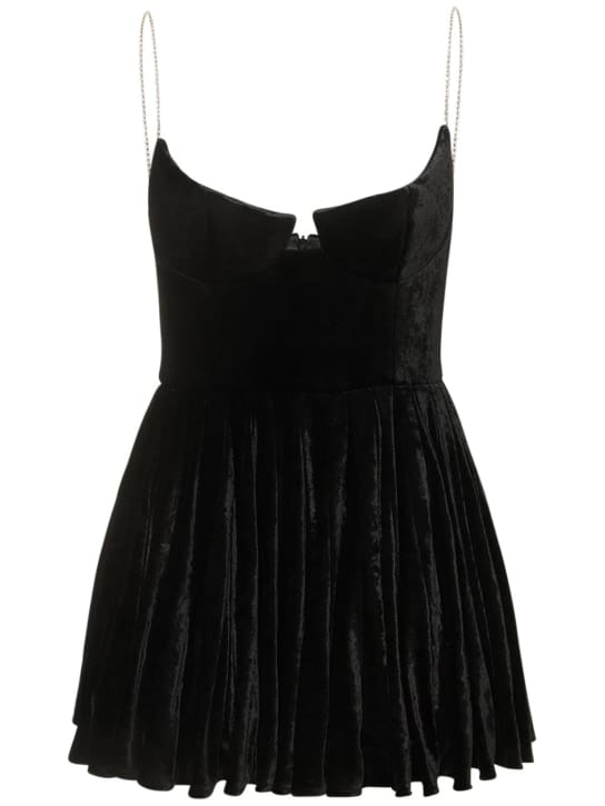 Magda Butrym: Velvet bustier mini dress