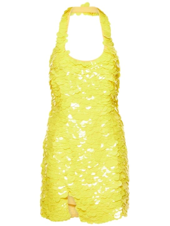 The Attico: A-line sequin mini dress