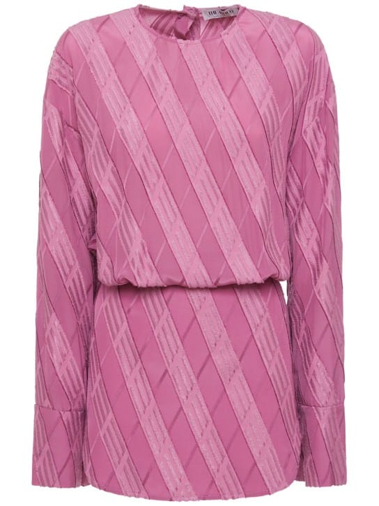 The Attico: Long-Sleeved A-Line Mini Dress