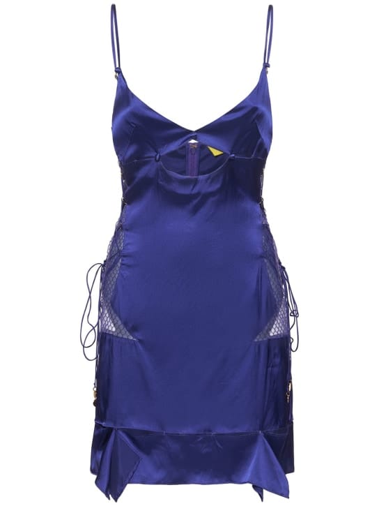 Dundas: Minikleid mit Mesh-Einsätzen