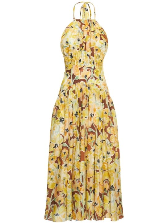 Rosie Assoulin: Vestido midi de algodón halter