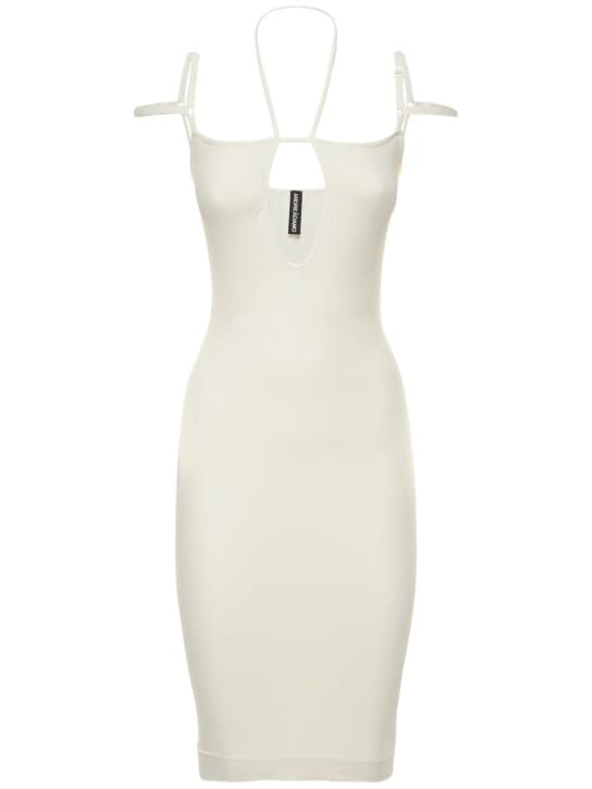 Andreadamo: Stretch midi dress with cut-out