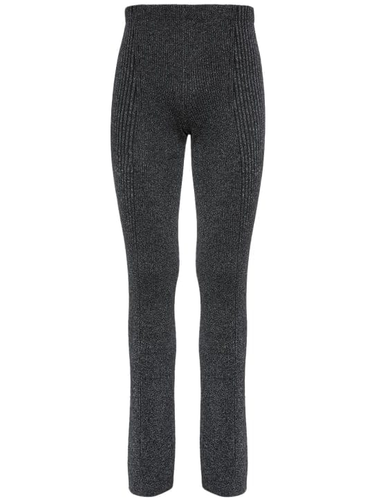 Dion Lee: 反光羊毛混纺针织裤子