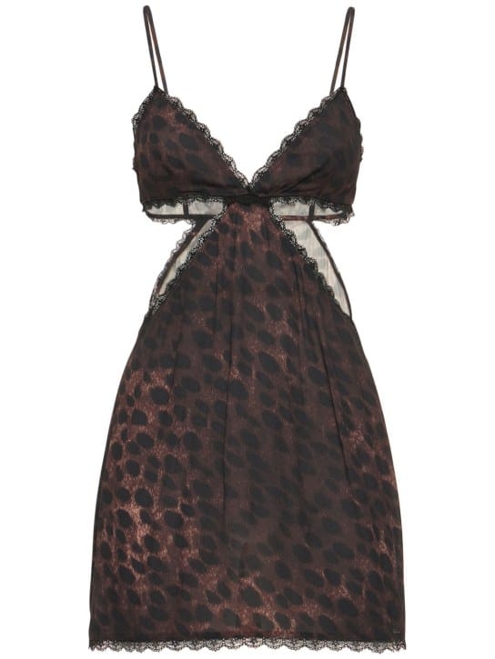 Weworewhat: Mini abito animalier con cut out