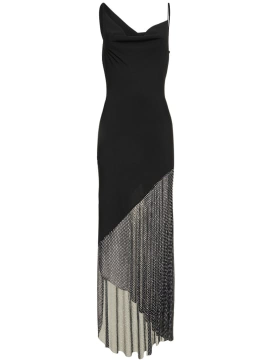 Giuseppe Di Morabito: Asymmetric long dress with crystals