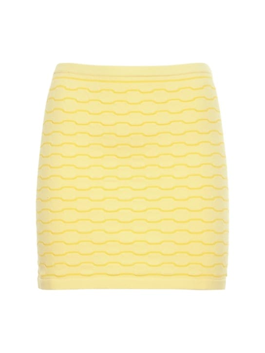 Musier Paris: Cyclades粘胶纤维混纺迷你短裙