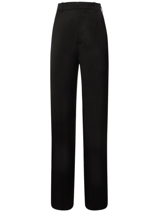 Ann Demeulemeester: Gertie高腰绸缎直筒裤
