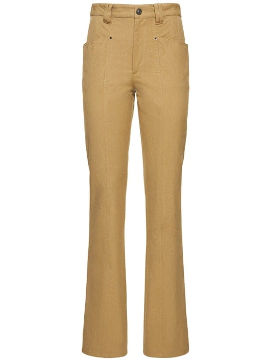 Isabel Marant: Vokayae棉质直筒裤