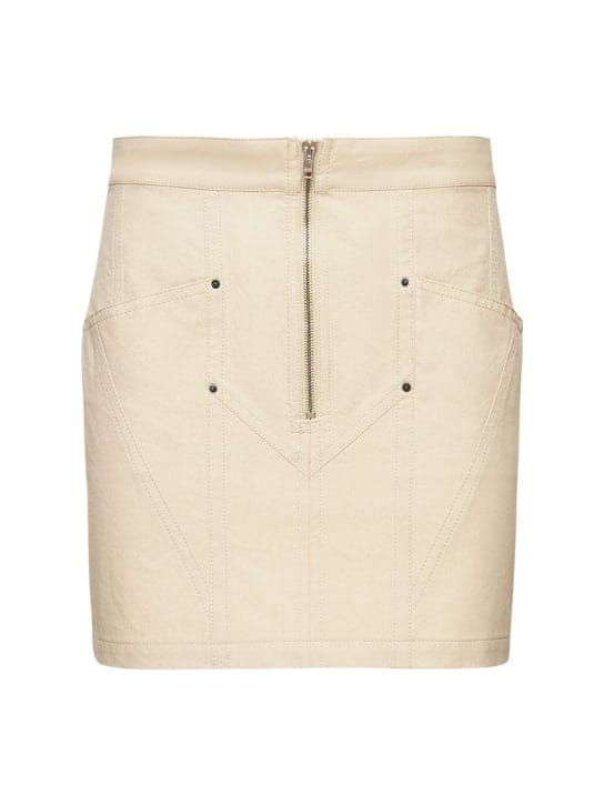 Isabel Marant: Teller棉质迷你短裙