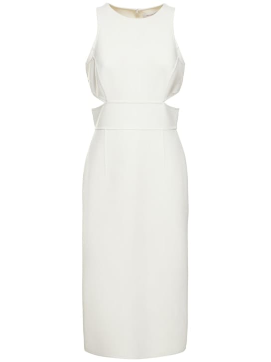 Michael Kors Collection: Wool midi dress with cutouts