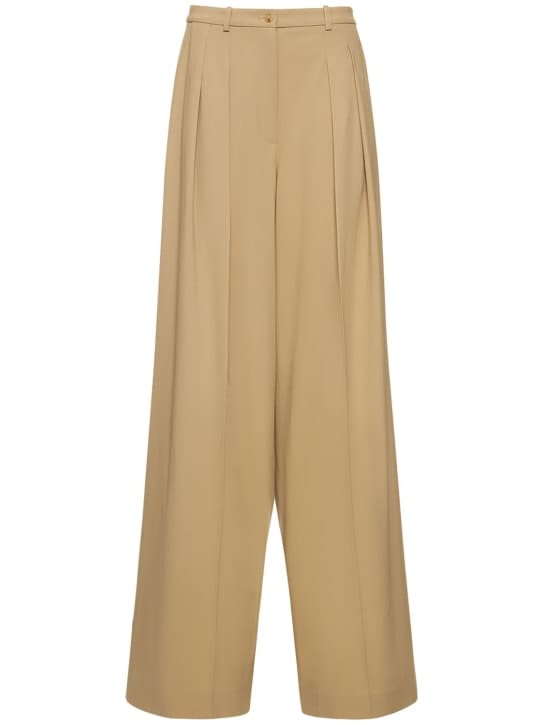 Michael Kors Collection: 高腰哔叽羊毛阔腿裤
