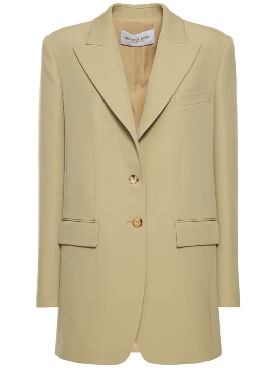 Michael Kors Collection: Serge初剪羊毛单排扣西服夹克
