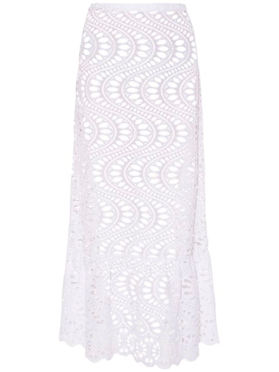 Giambattista Valli: Macramé蕾丝迷笛半身裙
