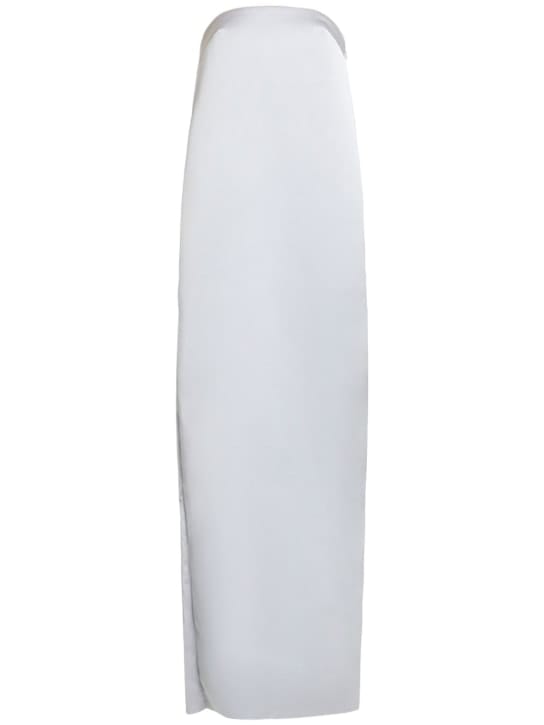 16arlington: Strapless satin maxi dress