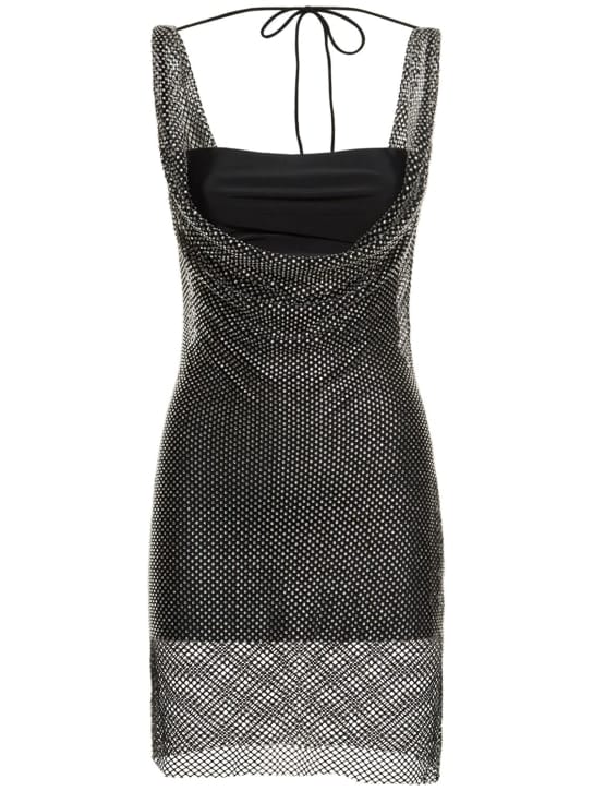 Giuseppe Di Morabito: Mini dress with crystals and draping
