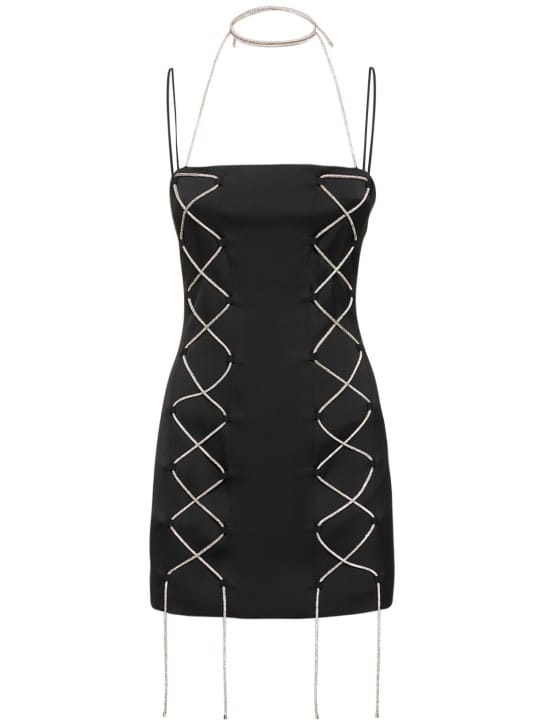 Giuseppe Di Morabito: Short dress with crystal lacing