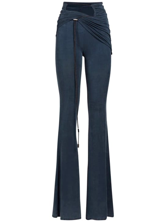 Jacquemus: Le Pantalon Espelho铜氨纤维阔腿裤