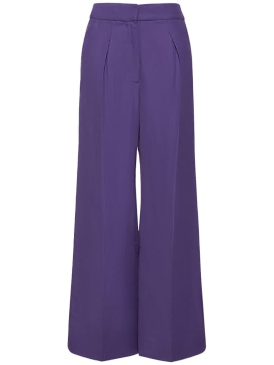 Jacquemus: Le Pantalon Banha绉纱阔腿裤