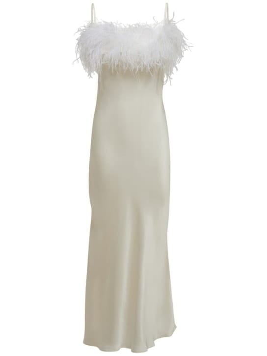 Sleeper: Robe longue à plumes d'autruche