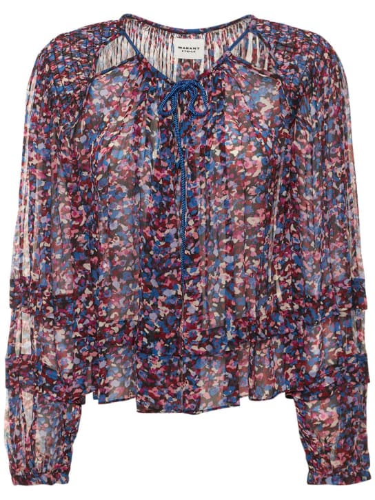 Marant Etoile: Felipa印花粘胶纤维上衣