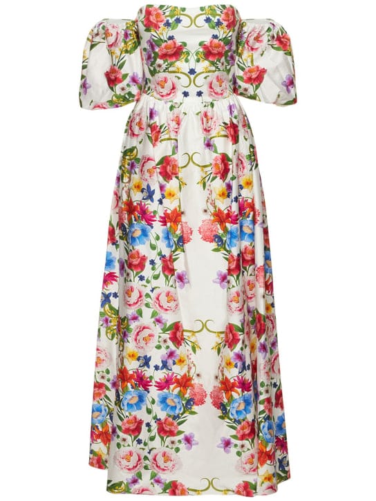 Borgo De Nor: Cotton maxi dress with puff sleeves