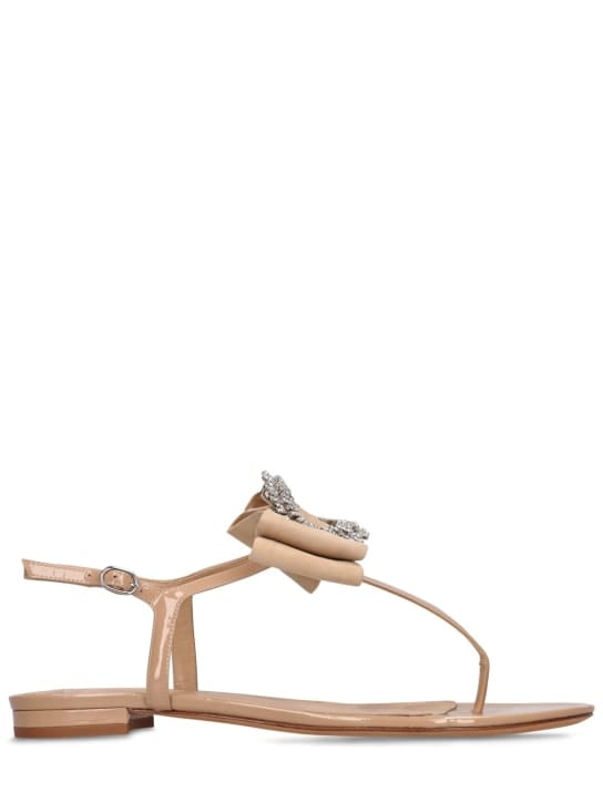 Alexandre Birman: 10毫米Maddie漆皮&麂皮平底鞋