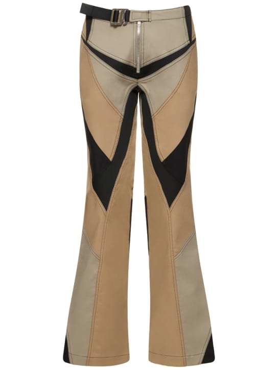 Dion Lee: 系腰带拼接直筒裤