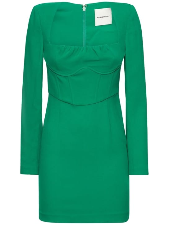 Roland Mouret: Square neck bustier mini dress