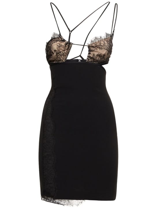 Nensi Dojaka: Minidress con cut-out e pizzo