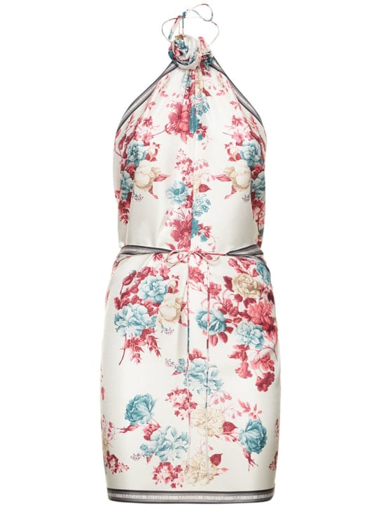 Magda Butrym: Silk halterneck mini dress
