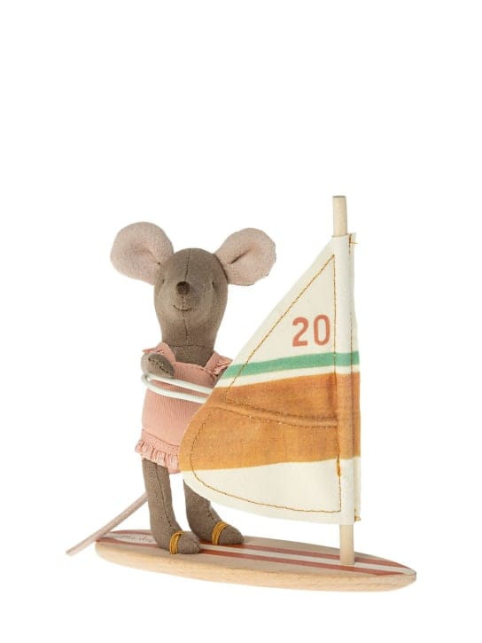 Maileg: Little Sister Surfer Mouse玩具
