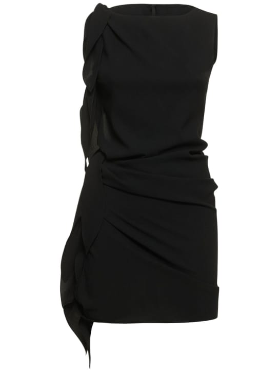 Petar Petrov: Draped silk short dress