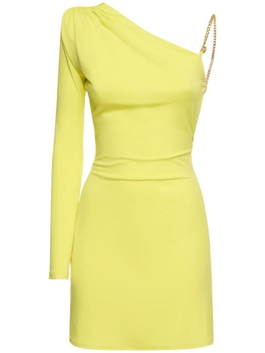Dundas: One-Shoulder-Minikleid mit Kette