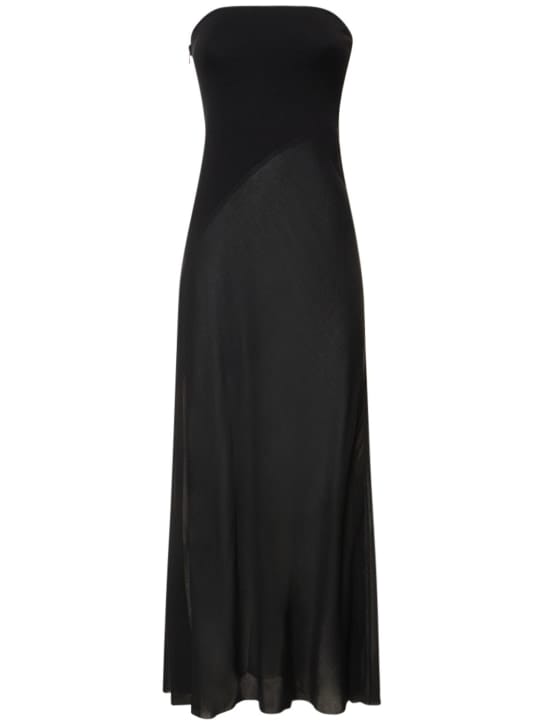 Gabriela Hearst: Merino wool strapless maxi dress