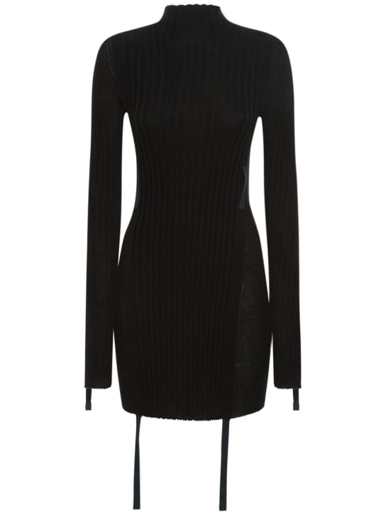 Dion Lee: Ribbed knit cotton mini dress