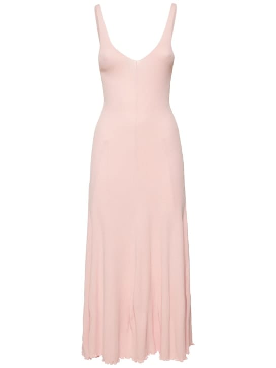 Live The Process: Langes Kleid aus Rippstrick